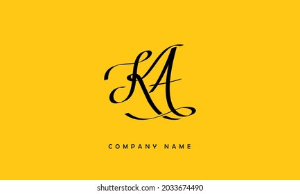 Monograma de las letras de los alfabetos de KA, AK
