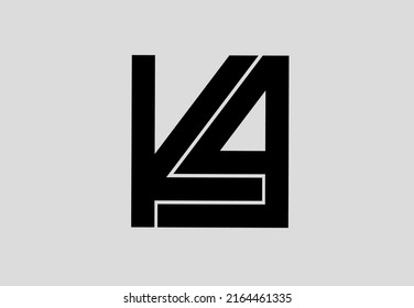 ka ak k logotipo de letra inicial