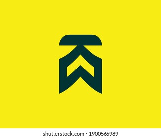 PLANTILLA DE VECTOR DE DISEÑO DE LOGOTIPO DE LETRA KA AK