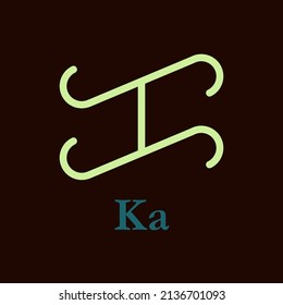 Ka Baybayin Script Philippines Character Sign Alphabet Language Writing System Vector