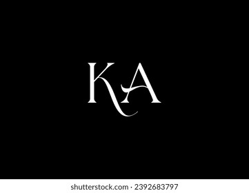 KA creative logo design and monogram logo