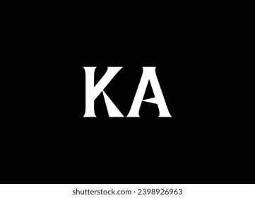 kA creative monogram logo design