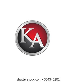 KA initial circle logo red