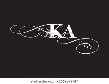 KA initial letter logo design and minimalist logo
