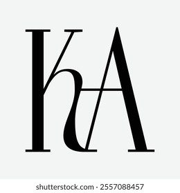 ka Initial Letter Logo Symbol