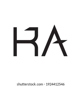 ka initial letters, vector logo