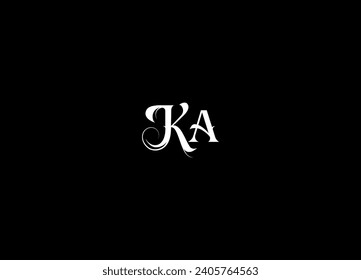 KA  initial logo design and creative logo