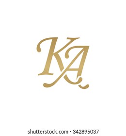 KA initial monogram logo