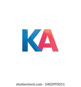 ka initials letters monogram logo