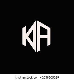 KA initila logo vector image