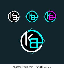 KA to KZ letter logo vector design