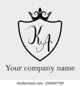 ka letter creative logo design