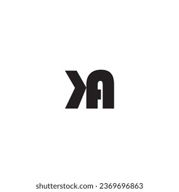  KA letter logo creative design with vector graphic  KA simple and modern logo