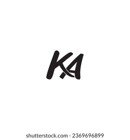  KA letter logo creative design with vector graphic  KA simple and modern logo