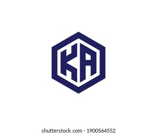 KA LETTER LOGO DESIGN VECTOR TEMPLATE