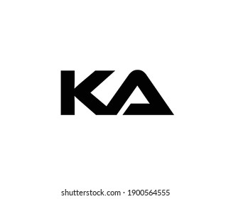 KA LETTER LOGO DESIGN VECTOR TEMPLATE