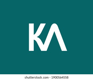 KA LETTER LOGO DESIGN VECTOR TEMPLATE