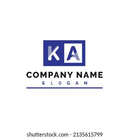 KA Letter Logo Design. KA Letter Logo Vector Illustration - Vector