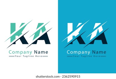 KA Letter Logo Vector Design Template Elements