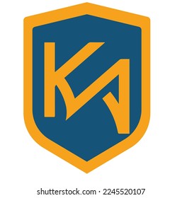 KA letter vector logo design for business and etc. 