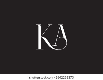 KA Logo Design Creative and Modern Logo Design