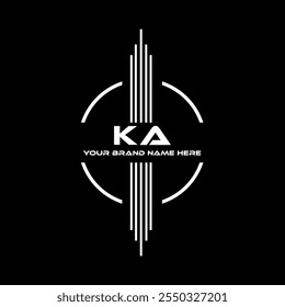 KA logo design, KA logotipo simples e moderno. KA design de alfabeto luxuoso