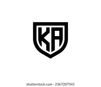 KA logo design vector template