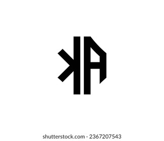 KA logo design vector template