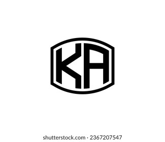 KA logo design vector template