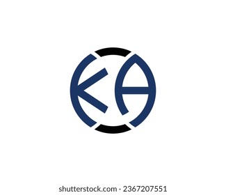 KA logo design vector template