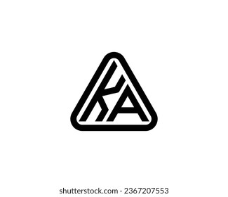 KA logo design vector template