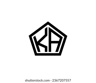 KA logo design vector template