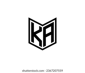 KA logo design vector template