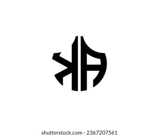 KA logo design vector template