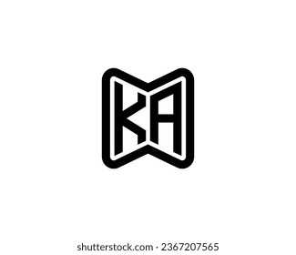 KA logo design vector template