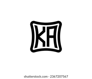 KA logo design vector template