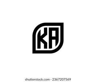 KA logo design vector template