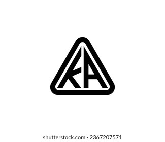 KA logo design vector template