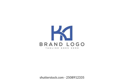 Projeto de modelo de vetor de design de logotipo KA para a marca