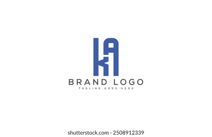 Projeto de modelo de vetor de design de logotipo KA para a marca