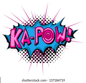 Ka Pow - Comic Expression Vector Text