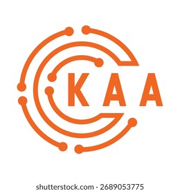 KAA letter design. KAA letter technology logo design. KAA Monogram logo design for an entrepreneur and business.