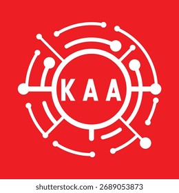 KAA letter design. KAA letter technology logo design. KAA Monogram logo design for an entrepreneur and business.