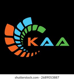 KAA letter design. KAA letter technology logo design. KAA Monogram logo design for an entrepreneur and business.
