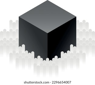 Kaaba Abstract Hajj and Umrah
