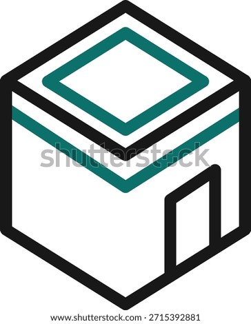 Kaaba building icon representing ultimate Ramadan devotion