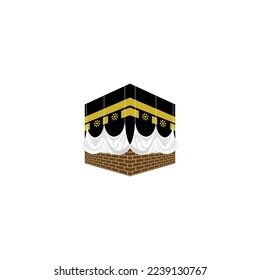 kaaba flat vector graphic illustration