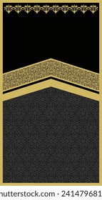 kaaba geometric pattern prayer rug 091