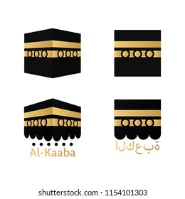 Kaaba for hajj  in mecca icons holy place icon