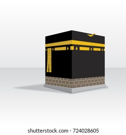 Kaaba Hajj Mecca Vector Drawn Stock Vector (Royalty Free) 724028605 ...